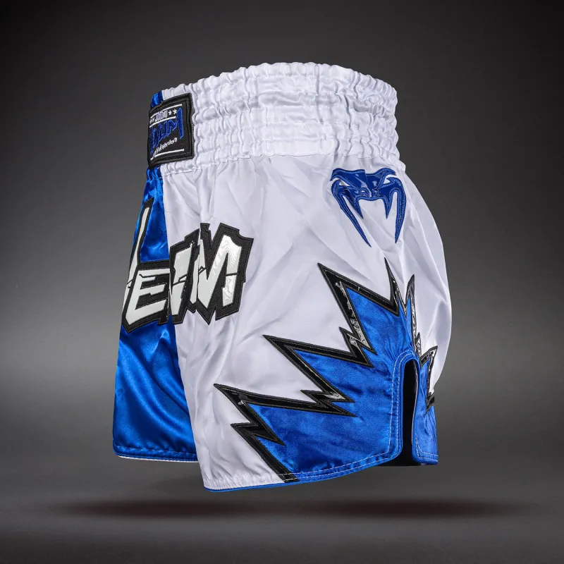 Venum Inferno 2.0 Muay Thai Shorts - White/Blue - Image 2