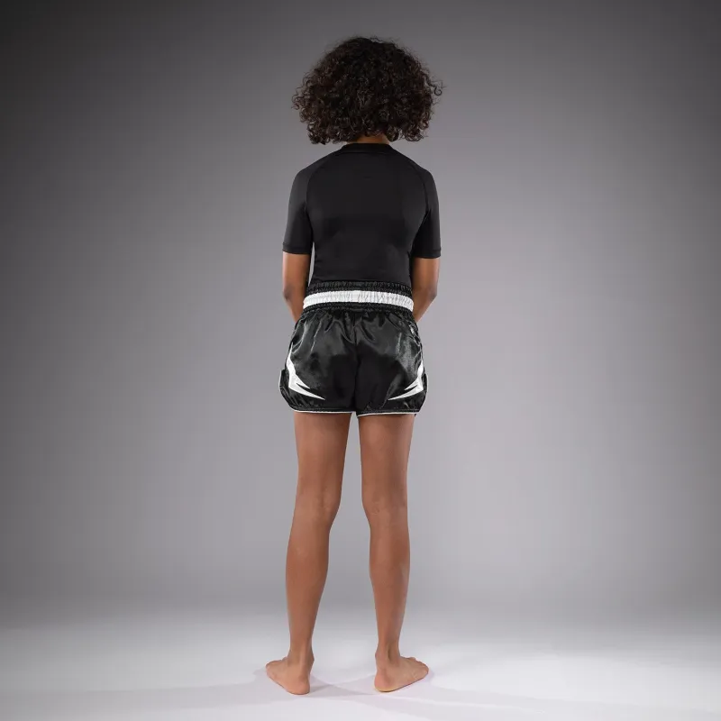 Venum Inferno Kids Muay Thai Shorts - Black - Image 3