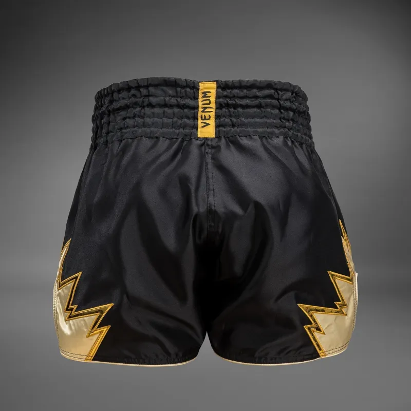 Venum Inferno Muay Thai Shorts - Black/Gold - Image 3