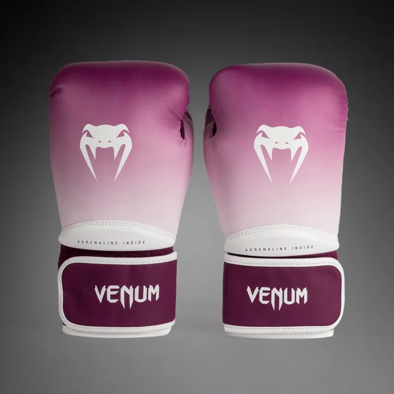 Venum Iris Boxing Gloves - Plum/white - Image 3
