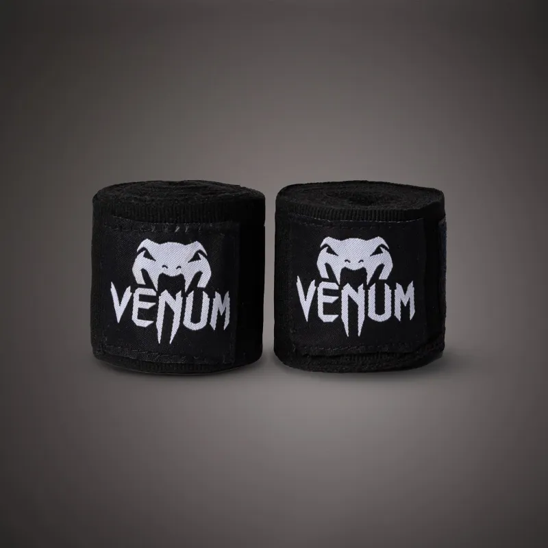 Venum Kontact Boxing Hand Wraps - Black - 4m (157 in) - Image 2