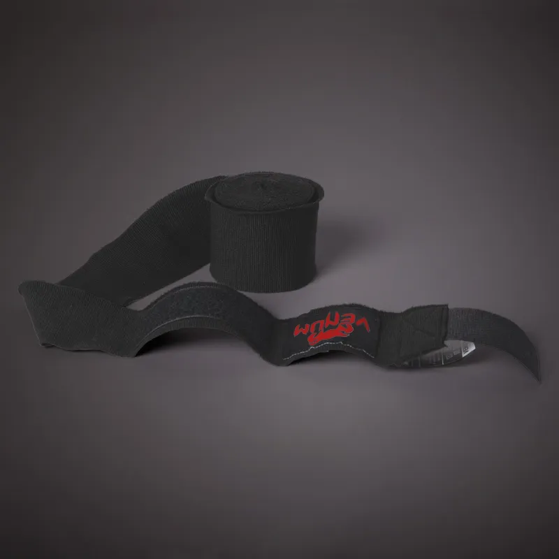 Venum Kontact Boxing Hand Wraps - Black/Red - 4m (157 in) - Image 2