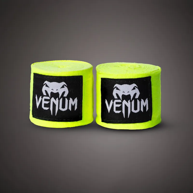 Venum Kontact Boxing Hand Wraps - Neon Yellow - 2.5m (98 in) - Image 2