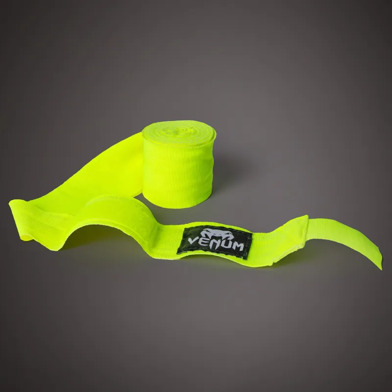 Venum Kontact Boxing Hand Wraps - Neon Yellow - 4m (157 in) - Image 3