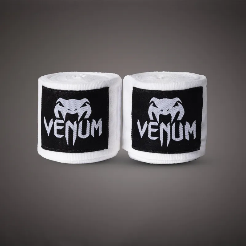 Venum Kontact Boxing Hand Wraps - White - 4.5m (180 in) - Image 2