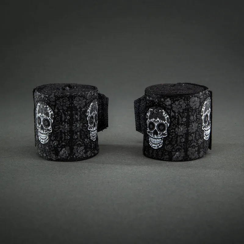 Venum Kontact Evo Santa Muerte Handwraps - Black/White
