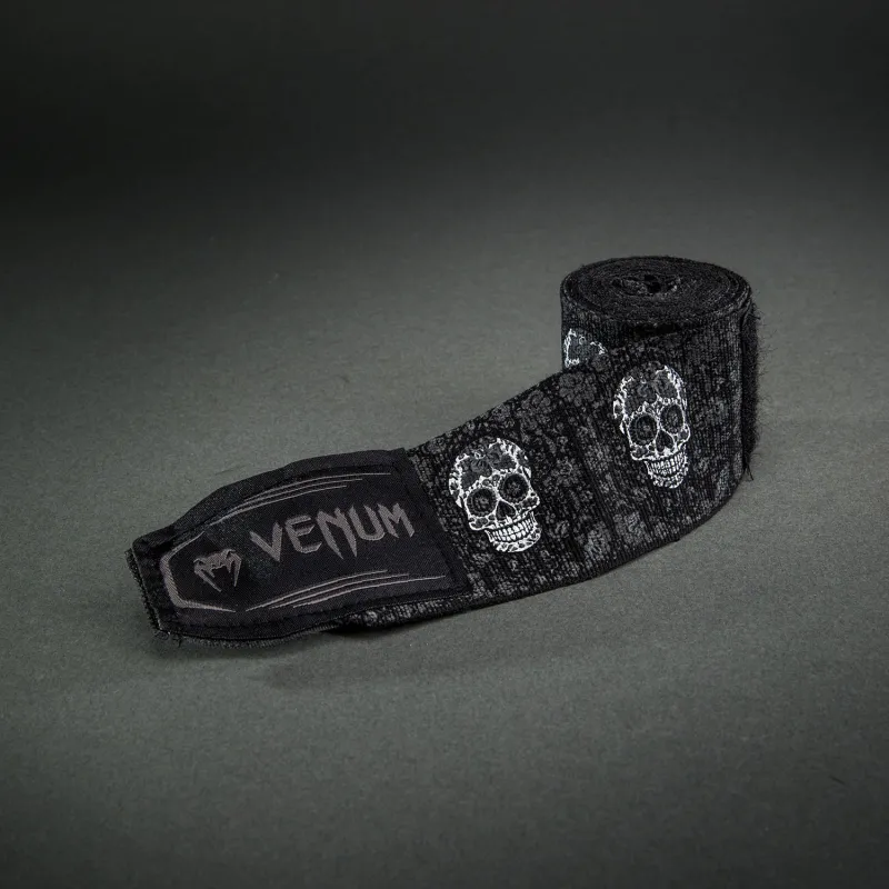 Venum Kontact Evo Santa Muerte Handwraps - Black/White - Image 3