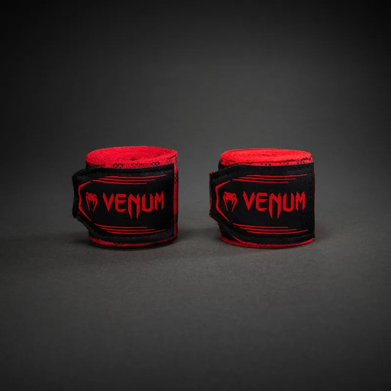 Venum Kontact Evo Tartan Handwraps - Fury Red - Image 2