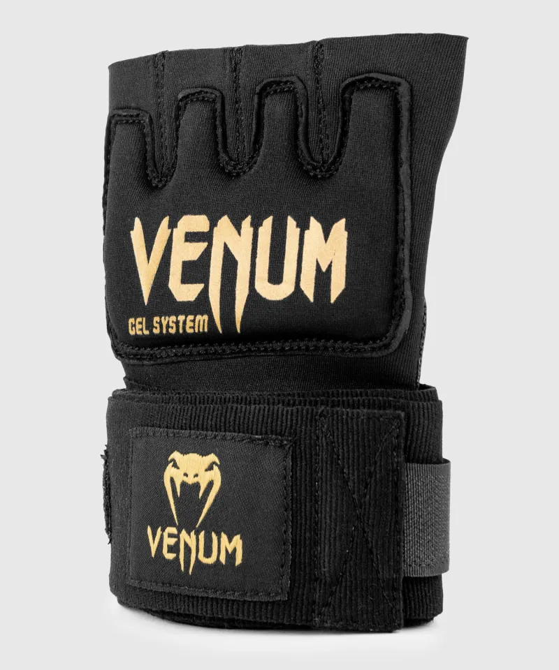 Venum Kontact Gel Glove Wraps - Black/Gold - Image 5