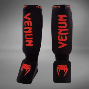 Venum Kontact Shin Guards - Black/Red