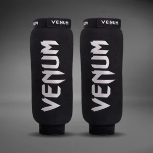 Venum Kontact Shin Guards Without Foot - Black