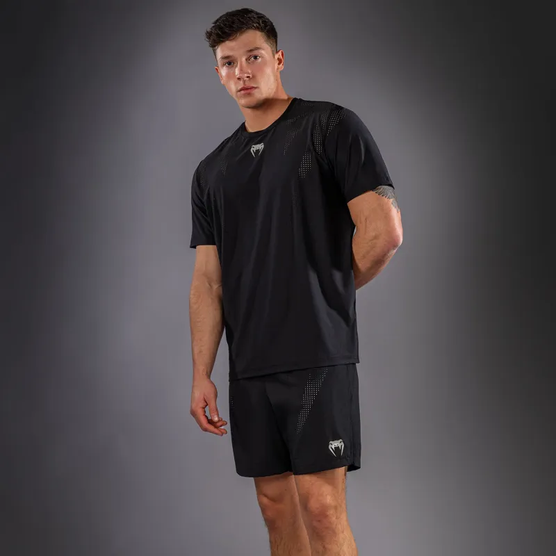 Venum Lazer Dry Tech T-Shirt - Black/Grey - Image 3