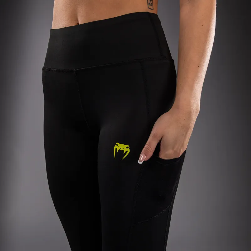Venum Lazer Women's Leggings - Black/Yellow - Image 5