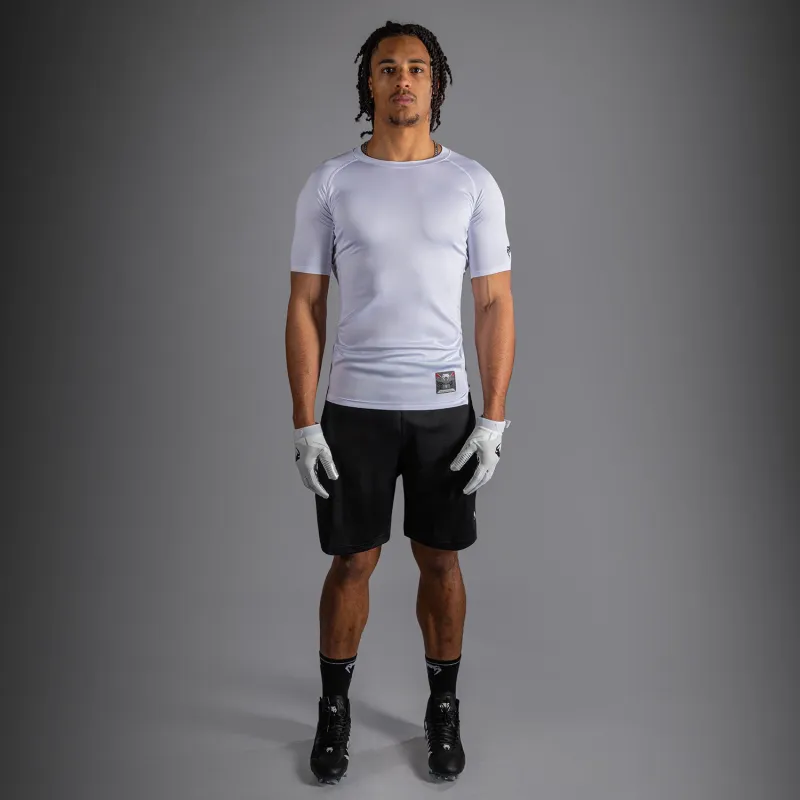 Venum Lineup Half Sleeve Compression Shirt - White/Black - Image 2