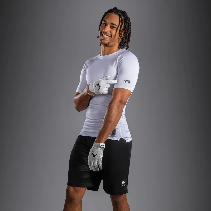 Venum Lineup Half Sleeve Compression Shirt - White/Black - Image 3
