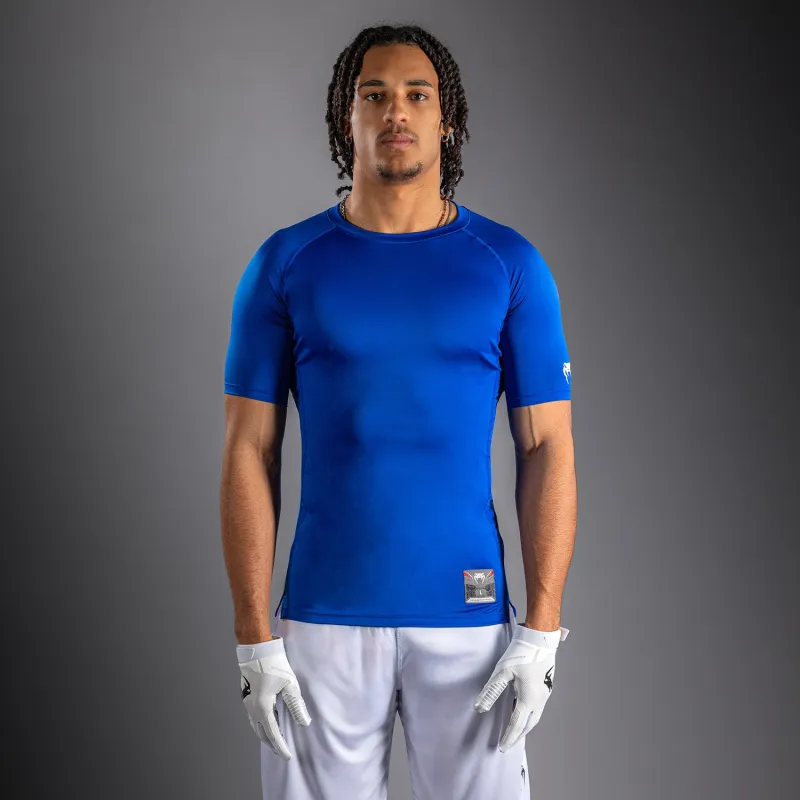 Venum Lineup Half Sleeve Compression Shirt Royal - Blue/White