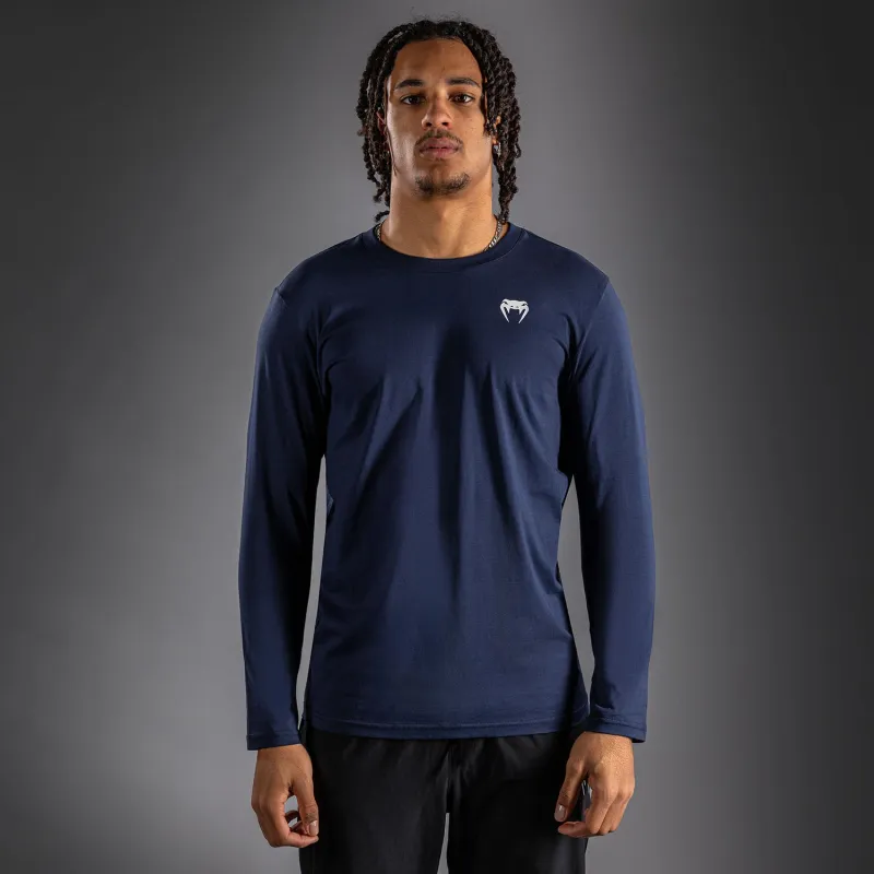 Venum Lineup Long Sleeve T-Shirt Navy - Blue/White