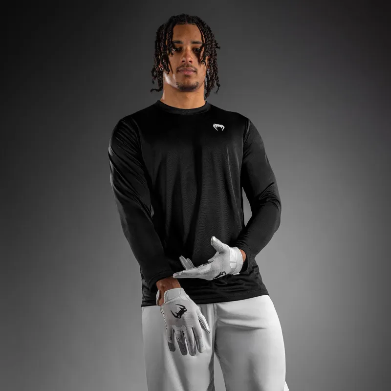 Venum Lineup Performance Long Sleeve T-Shirt - Black/White - Image 5