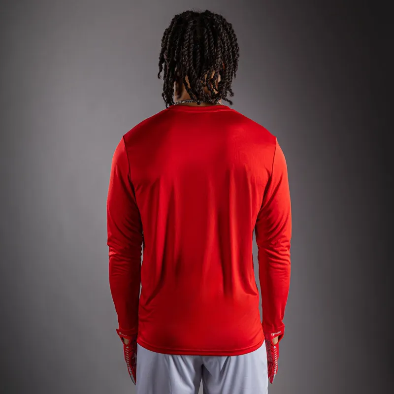 Venum Lineup Performance Long Sleeve T-Shirt - Red/White - Image 3