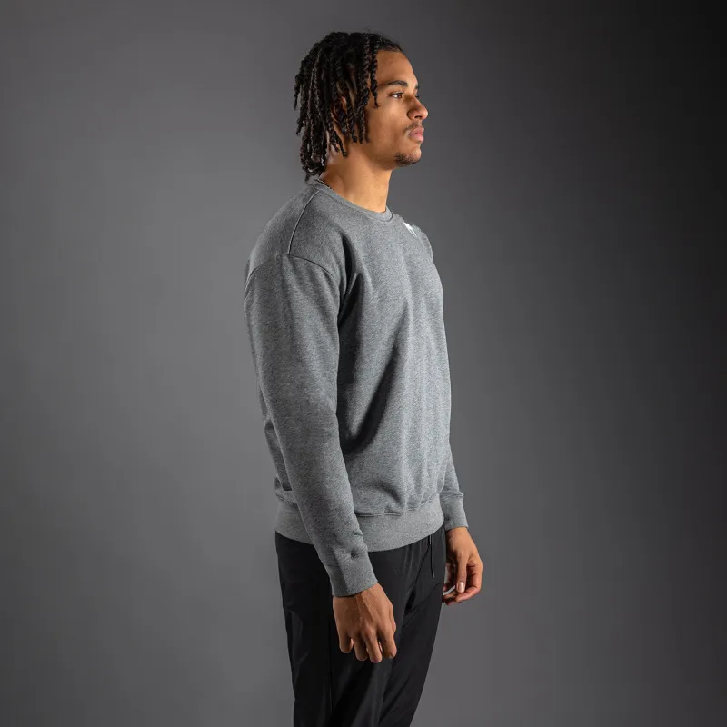 Venum Lineup Personalized Fleece Crew - Grey/White - Image 2