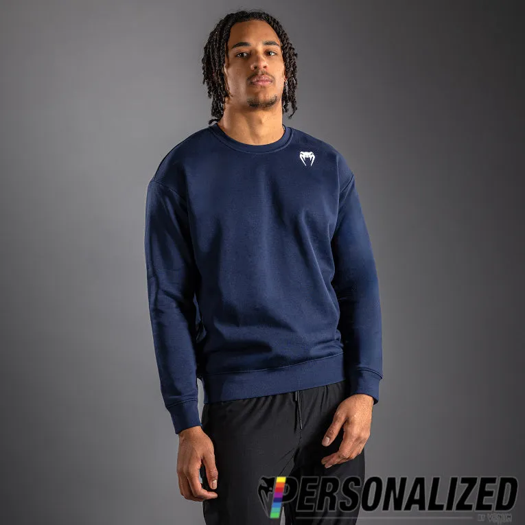 Venum Lineup Personalized Fleece Crew Navy - Blue/White