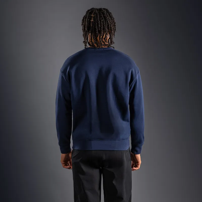 Venum Lineup Personalized Fleece Crew Navy - Blue/White - Image 4