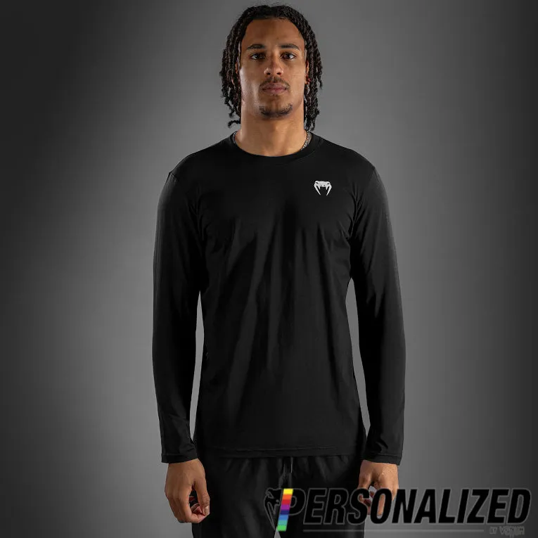 Venum Lineup Personalized Long Sleeve T-Shirt - Black/White