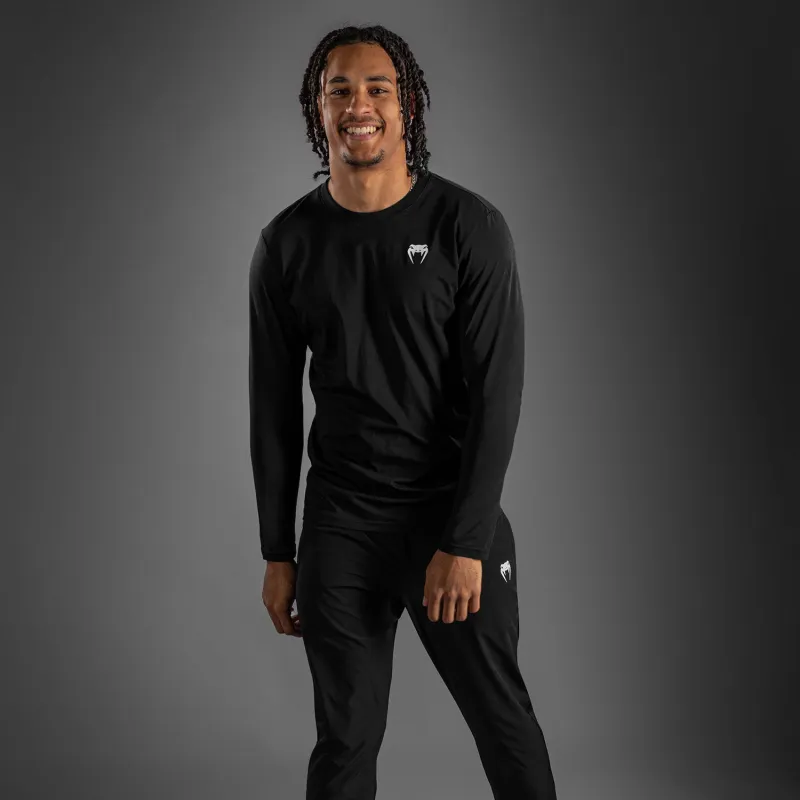 Venum Lineup Personalized Long Sleeve T-Shirt - Black/White - Image 2