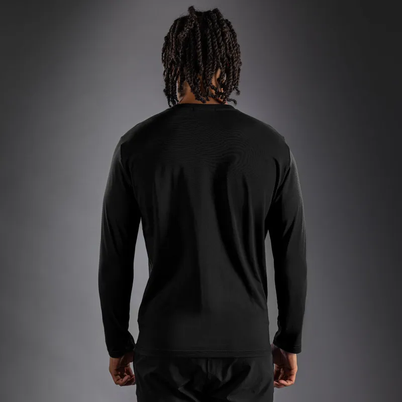 Venum Lineup Personalized Long Sleeve T-Shirt - Black/White - Image 3