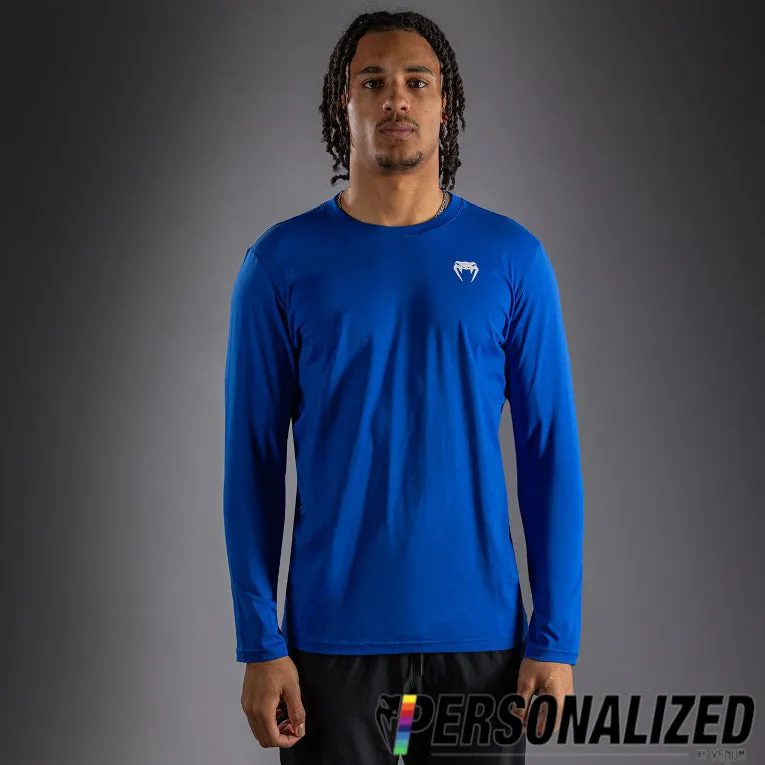 Venum Lineup Personalized Long Sleeve T-Shirt - Royal Blue/White