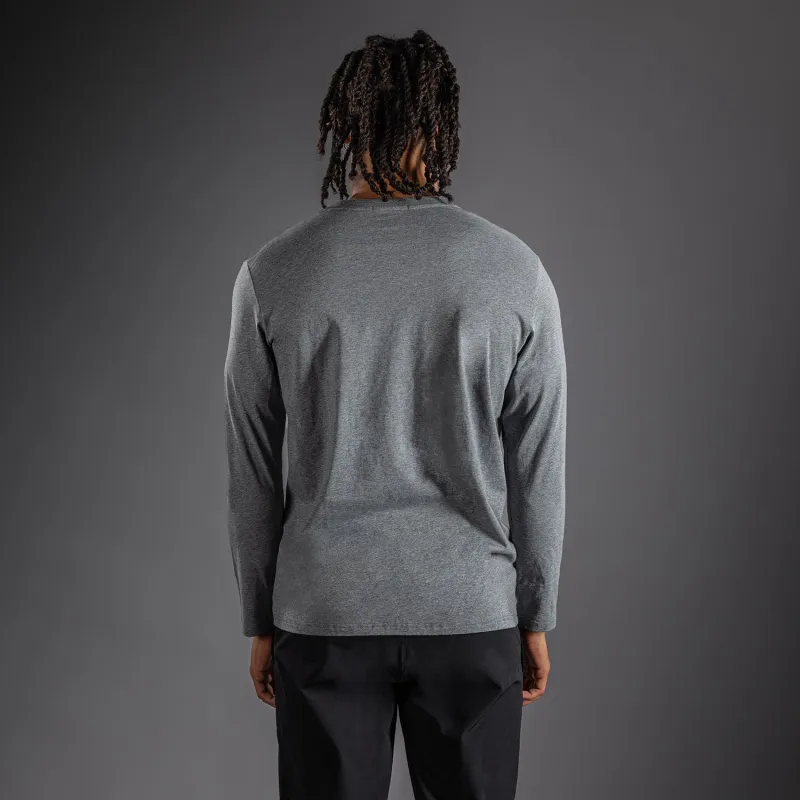 Venum Lineup Personalized Long Sleeve T-Shirt Grey - Heather/White - Image 4