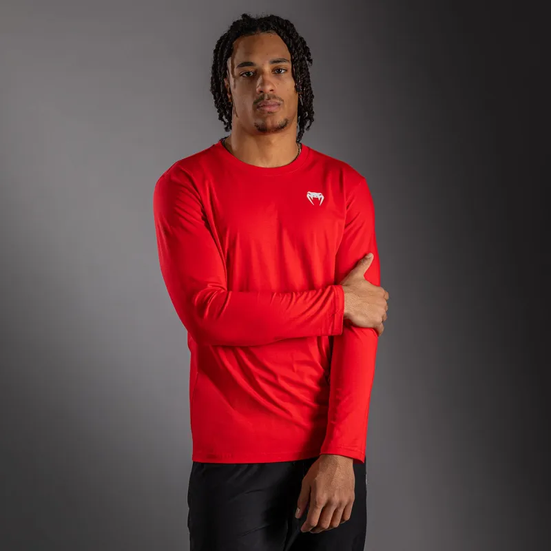 Venum Lineup Personalized Long Sleeve T-Shirt - Red/White - Image 4