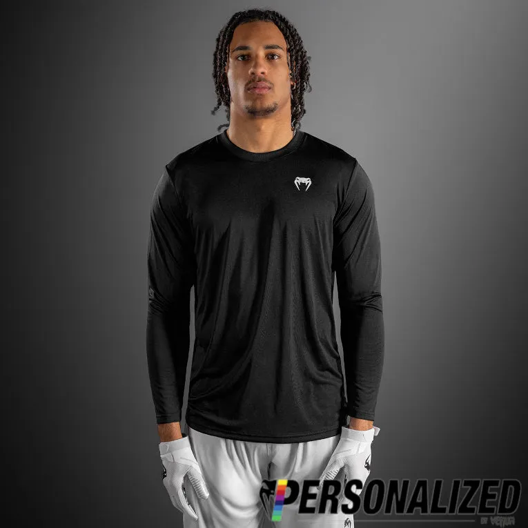 Venum Lineup Personalized Performance Long Sleeve T-Shirt - Black/White