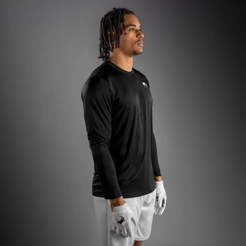 Venum Lineup Personalized Performance Long Sleeve T-Shirt - Black/White - Image 2