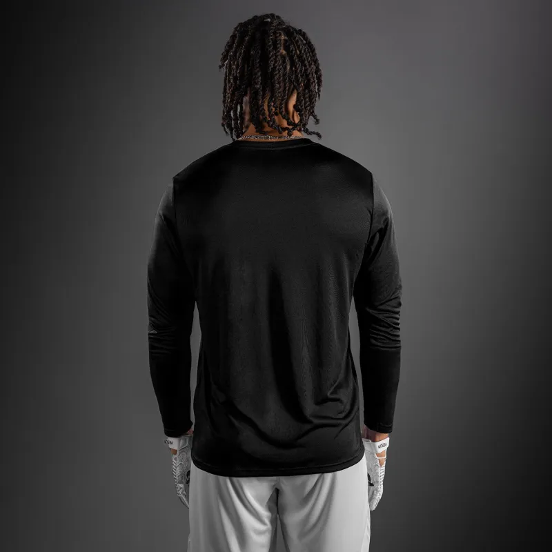 Venum Lineup Personalized Performance Long Sleeve T-Shirt - Black/White - Image 4
