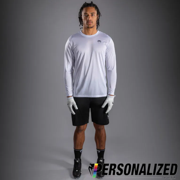 Venum Lineup Personalized Performance Long Sleeve T-Shirt - White/Black