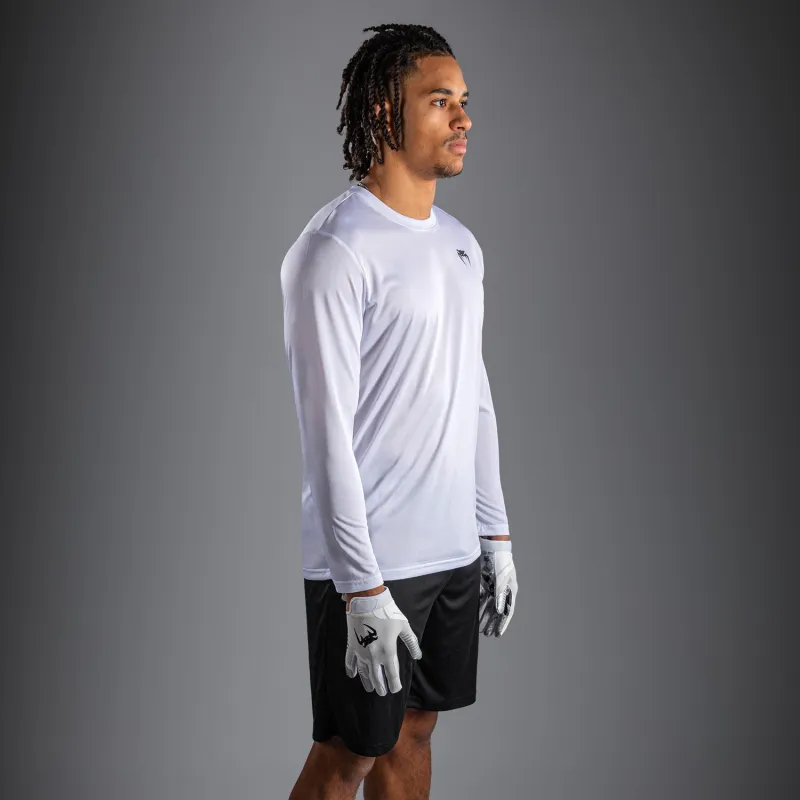 Venum Lineup Personalized Performance Long Sleeve T-Shirt - White/Black - Image 2