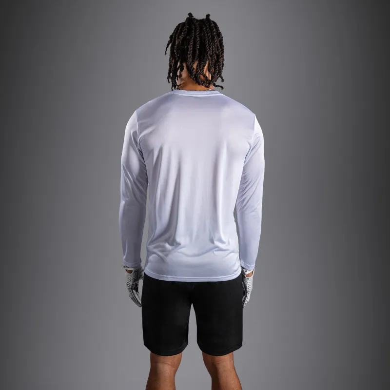 Venum Lineup Personalized Performance Long Sleeve T-Shirt - White/Black - Image 3