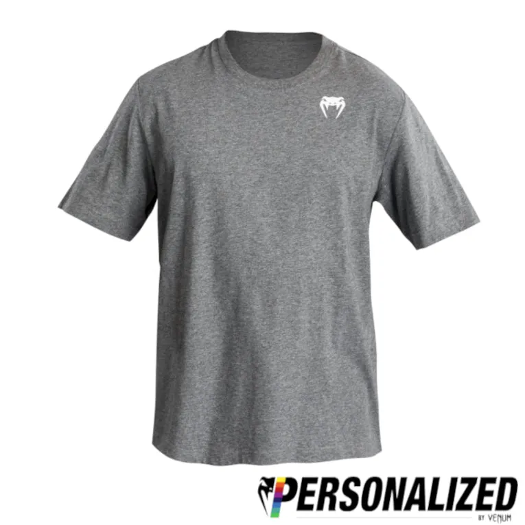 Venum Lineup Personalized Short Sleeve T-Shirt Heather Grey/White