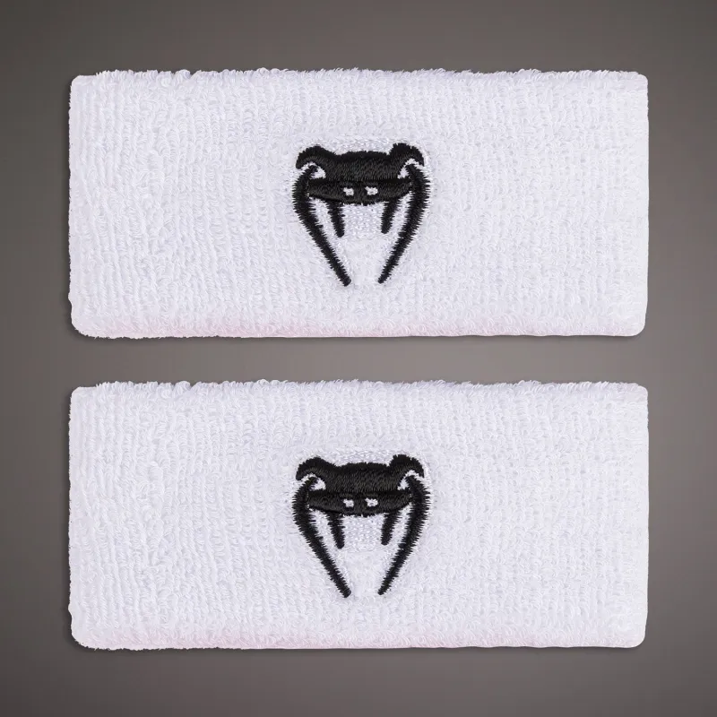 Venum Lineup Wide Bicep Bands - White/Black