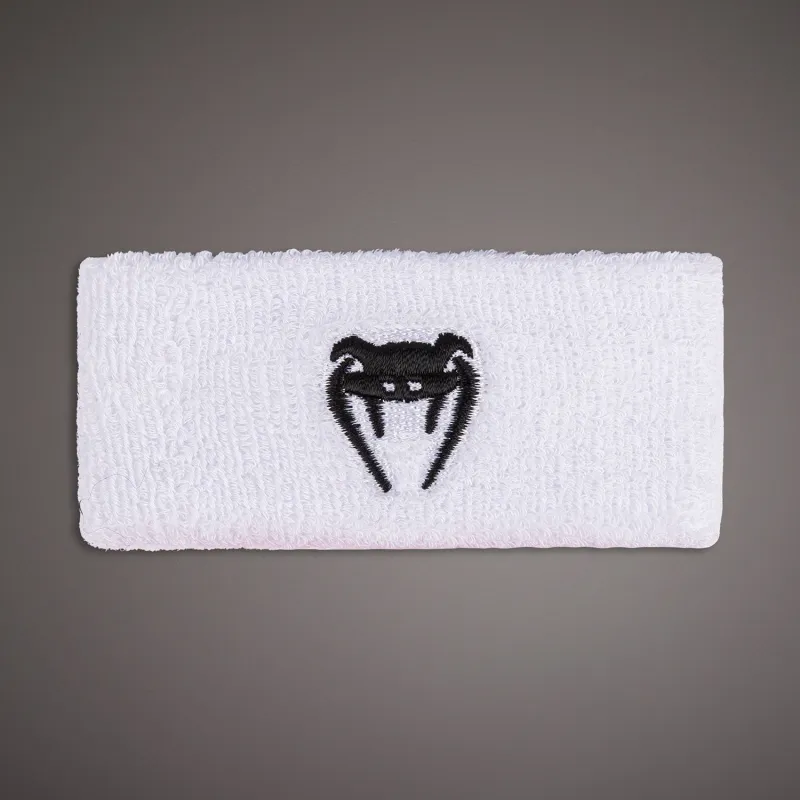 Venum Lineup Wide Bicep Bands - White/Black - Image 2