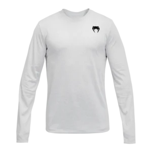 Venum Lineup Youth Performance Long Sleeve T-Shirt - White/Black