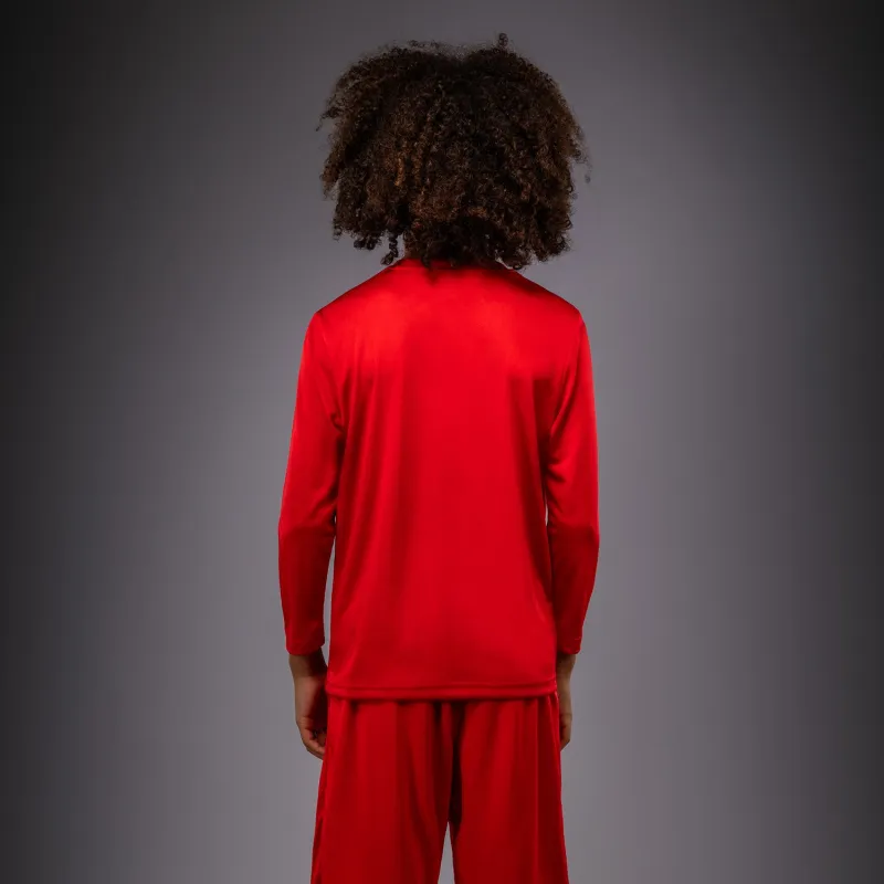 Venum Lineup Youth Performance Long Sleeve T-Shirt Red/White - Image 4