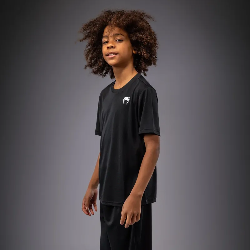 Venum Lineup Youth Performance Short Sleeve T-Shirt - Black/White - Image 2