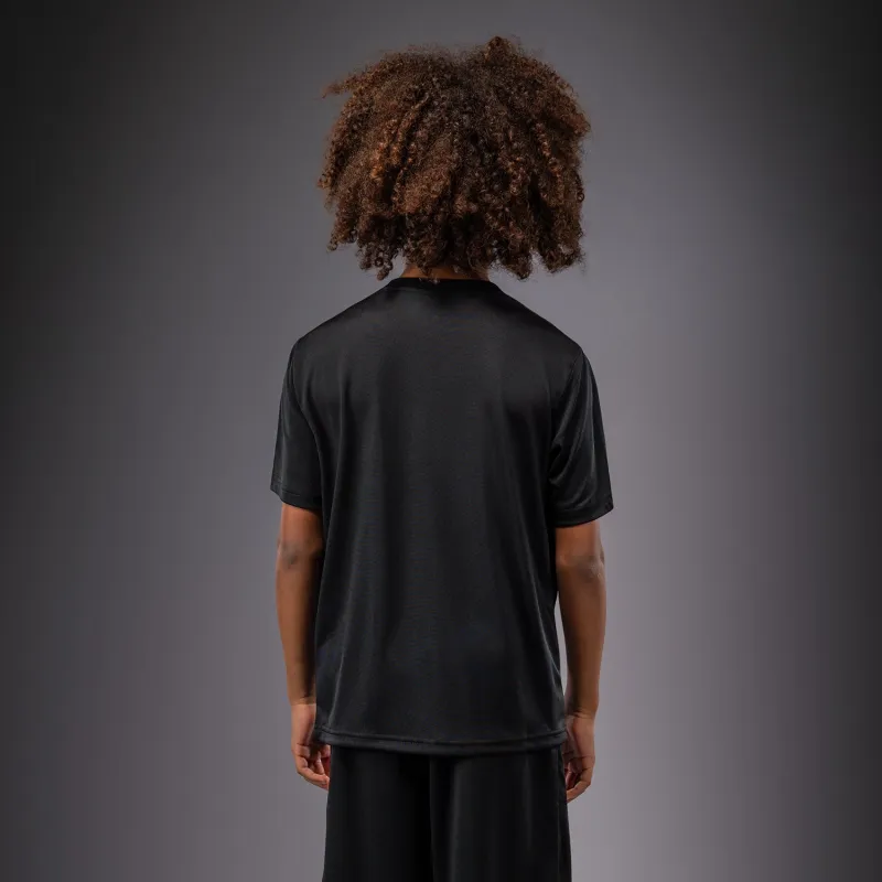 Venum Lineup Youth Performance Short Sleeve T-Shirt - Black/White - Image 3