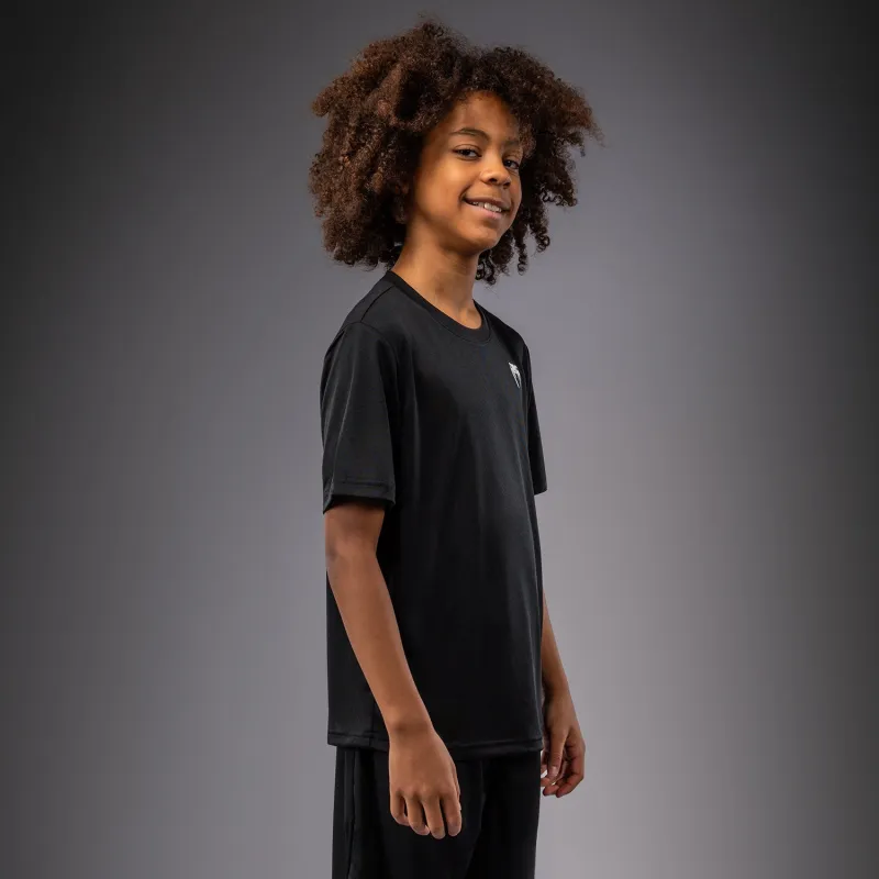 Venum Lineup Youth Performance Short Sleeve T-Shirt - Black/White - Image 4