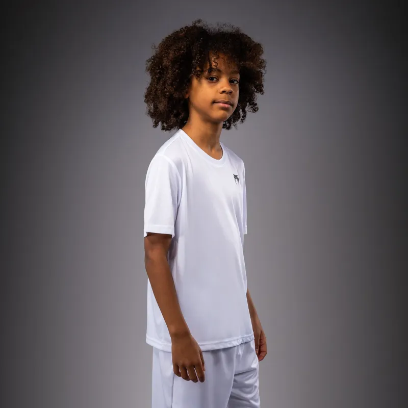 Venum Lineup Youth Performance Short Sleeve T-Shirt - White/Black - Image 4