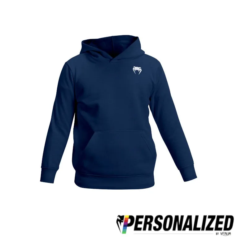 Venum Lineup Youth Personalized Hoodie - Navy Blue/White