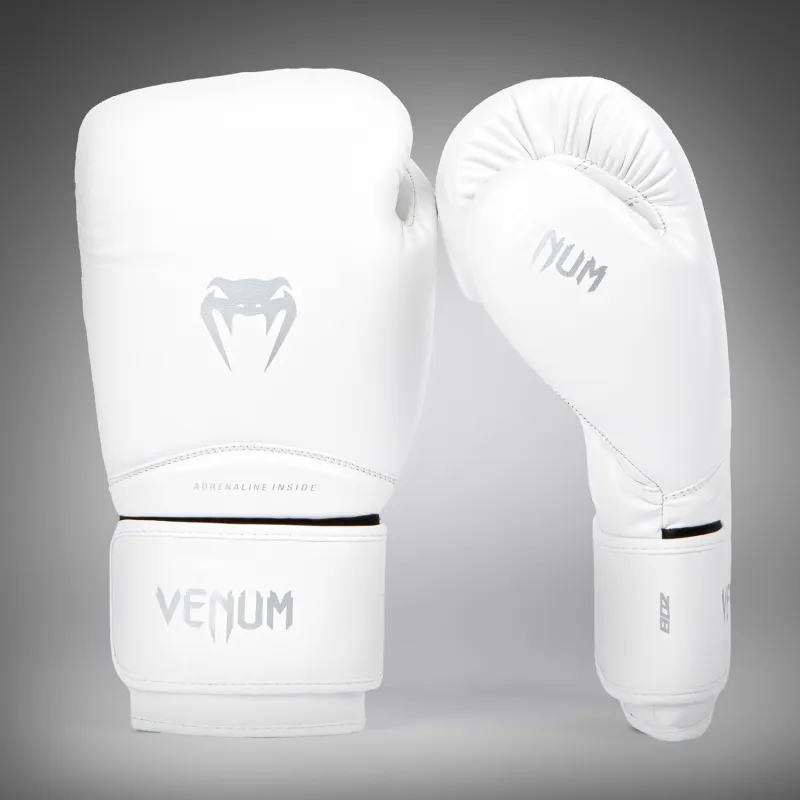 Venum Contender 1.5 Boxing Gloves - White/Silver - Image 2