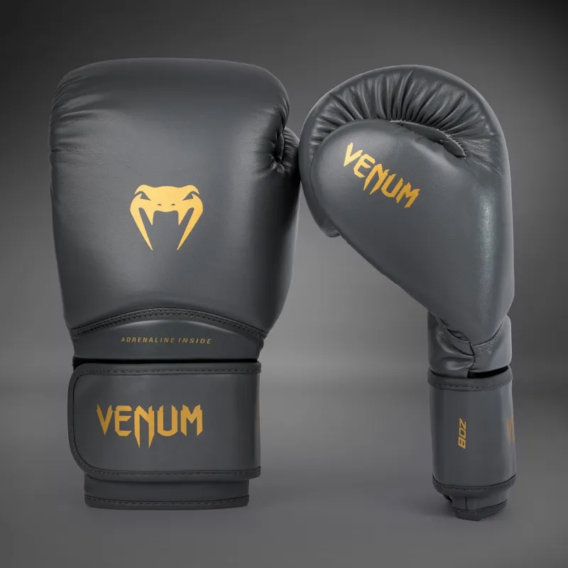 Venum Contender 1.5 Kids Boxing Gloves - Graphite/Gold - Image 2